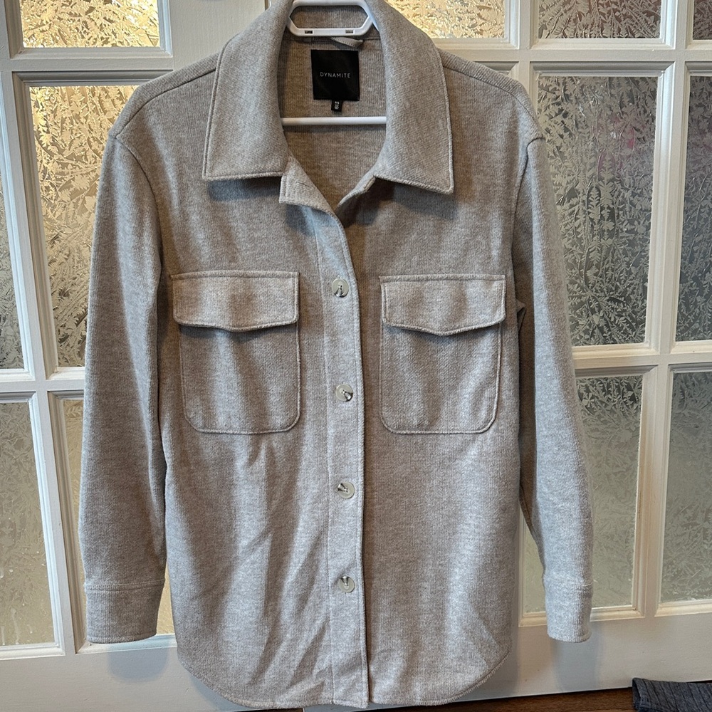 Dynamite Size S Button-Up Shirt Jacket